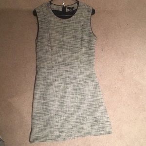 H&M black and white tweed dress